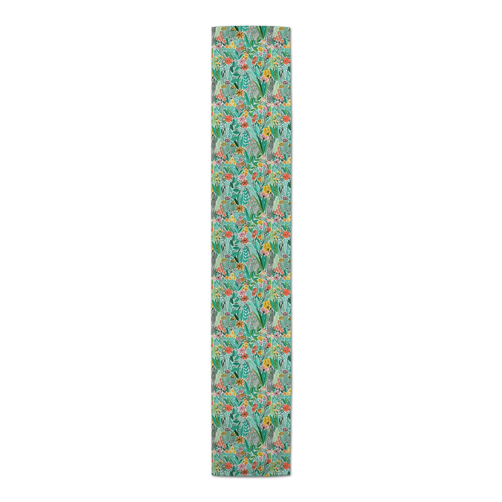 Colorful Flowers Outdoor Table Runner